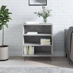 vidaXL Buffet gris béton 57x35x70 cm bois d'ingénierie