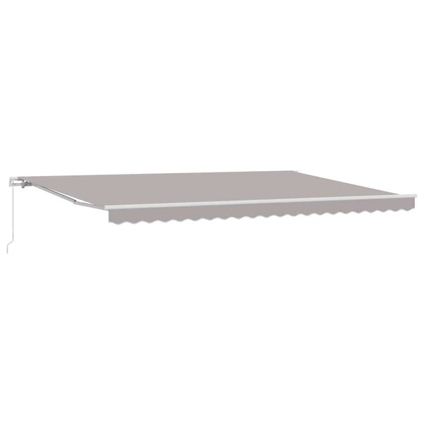 vidaXL Auvent Gris clair 500 x 300 x 165 cm Polyester et métal