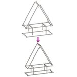 vidaXL Portant de bois chauffage blanc 80x25x90 cm