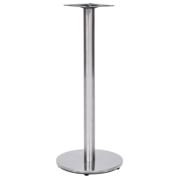 vidaXL Pied de table de bistro Argenté Ø45x107 cm Acier inoxydable