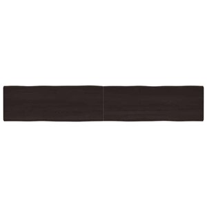 vidaXL Dessus de table bois massif traité bordure assortie