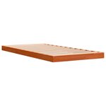 vidaXL Cadre de lit cire marron 90x200 cm bois de pin massif
