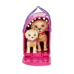 Mattel HKD86 - Barbie Set de jeu d'adoption de chiots avec poupée brunette