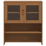 vidaXL Hutch MOLDE Caramel 90 x 35 x 100 cm Bois de pin massif