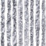 vidaXL Moustiquaire Blanc et gris 56x185 cm Chenille
