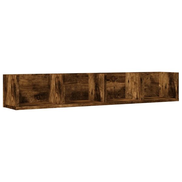 vidaXL Armoire murale chêne fumé 99x18x16 5 cm bois d'ingénierie