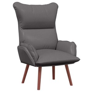 vidaXL fauteuil Gris 69 x 74 x 93 cm Cuir artificiel