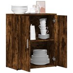 vidaXL Buffet chêne fumé 60x31x70 cm bois d'ingénierie