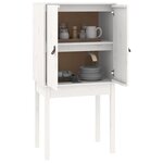 vidaXL Buffet haut Blanc 60x40x120 cm Bois massif de pin