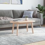 vidaXL Dessus de table 70x35x2 5 cm bois de pin massif ovale