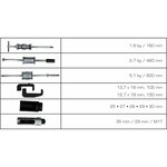 Brilliant tools jeu d'extracteur d'injecteur diesel 41 pièces