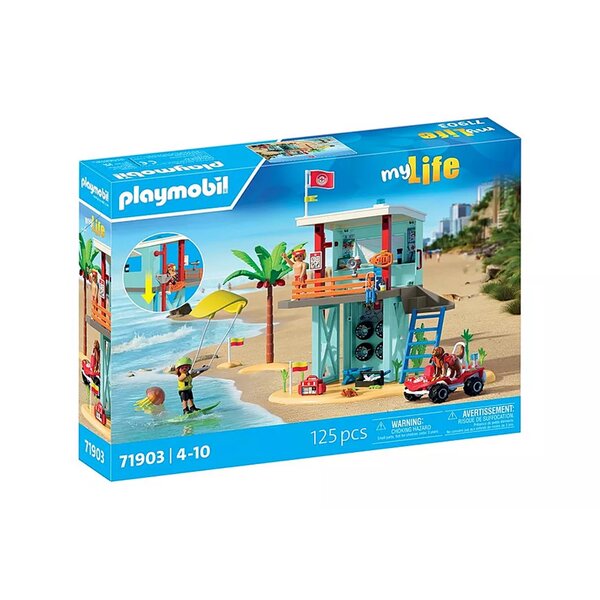 PLAYMOBIL 71903 - Poste de secours & voiturette de plage