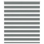 vidaXL Store zèbre gris foncé largeur du tissu 125 9 cm polyester