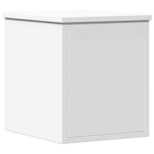 vidaXL Boîte de rangement blanc 30x35x35 cm bois d'ingénierie