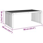 vidaXL Table d'appoint de jardin 90 x 49 7 x 36 cm en teck massif