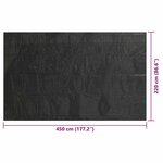 vidaXL Couverture de piscine Noir 450 x 220 cm PE