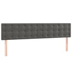vidaXL Sommier à lattes de lit et matelas Gris foncé 200x200cm Velours