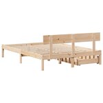 vidaXL Cadre de lit sans matelas 120x190 cm bois de pin massif