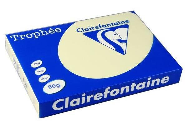 Ramette 500 Feuilles Papier 80g A3 420x297 mm Certifié FSC couleur canari x 5 TROPHÉE