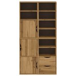 vidaXL Armoires latérales 4 Pièces ODDA 40x24x79 cm bois massif pin