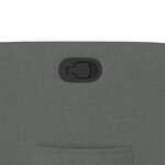 vidaXL Fauteuil inclinable Gris foncé Tissu