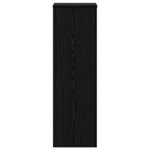 vidaXL Support de Plante 2 Pièces Chêne noir 25 x 25 x 80 cm