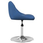 vidaXL Chaises pivotantes à manger lot de 4 Bleu Velours