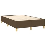 vidaXL Sommier à lattes de lit avec matelas Marron foncé 120x200 cm