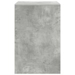 vidaXL Bureau Gris béton 60 x 50 x 76 cm Bois d'ingénierie