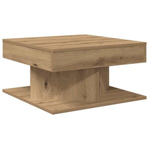 vidaXL Table basse chêne artisanal 55x55x30 cm bois d'ingénierie