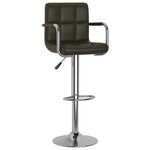 vidaXL Tabourets de bar lot de 2 marron similicuir