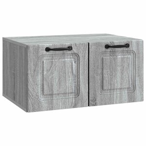 vidaXL Meuble TV mural Sonoma gris 59 5 x 41 x 30 cm Bois d'ingénierie