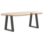 vidaXL Pieds de table basse en forme de V 2 pièces Anthracite 28 x (42-43 3) cm Acier