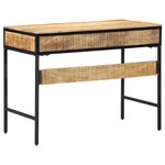 vidaXL Bureau 100x50x75 cm en bois massif de mangue