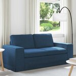 vidaXL Canapé Bleu 182 x 80 x 82 cm tissu