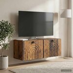vidaXL Meuble TV mural Bois ancien 78 5 x 31 x 30 cm Bois d'ingénierie