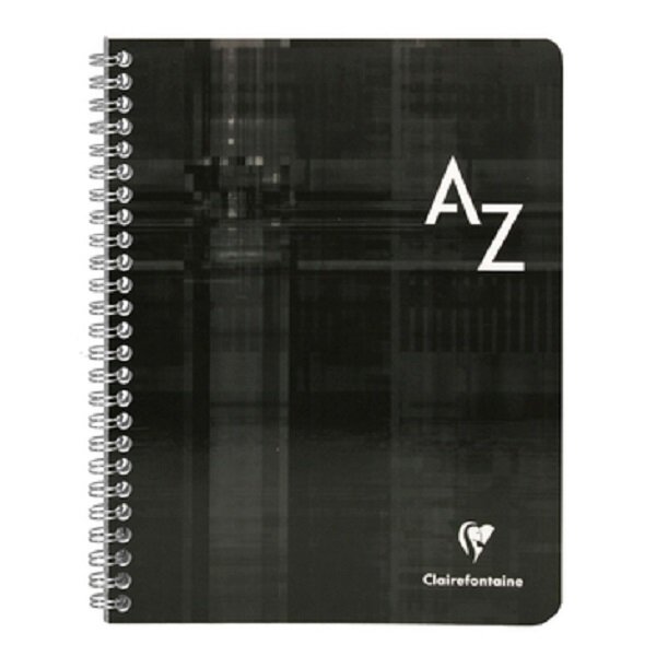 CLAIREFONTAINE  Répertoire reliure intégrale 17x22 100p séyès couleur aléatoire