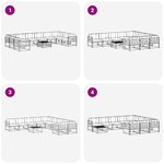 vidaXL Ensemble de canapés d'extérieur 11 pc Blanc et anthracite
