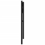 vidaXL Tête de lit métal noir 107 cm