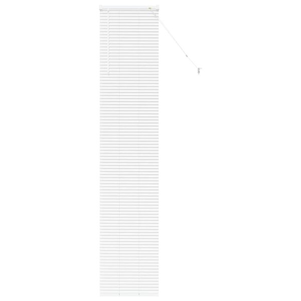 vidaXL Store de Fenêtre avec des rideaux Autre Blanc 80 x 130 cm Aluminium