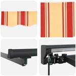 vidaXL Cadre d'auvent Multicolore 400 × 300 cm