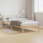 vidaXL Cadre de lit Marron 225 5 x 85 5 x 69 5 cm Bois de Pin Massif