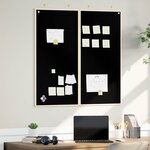 vidaXL Tableau noir Noir 100 x 1.4 x 100 cm Bois massif en pin