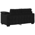 vidaXL Canapé causeuse noir 120 cm velours