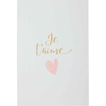 Carte je t'aime lettres or - draeger paris