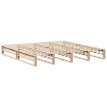 vidaXL Cadre de lit sans matelas 200x200 cm bois massif de pin