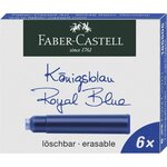 Etui de 6 cartouches Standard effaçable Bleu royal x 10 FABER-CASTELL