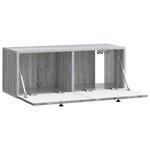 vidaXL Meuble TV mural Sonoma gris 78 5 x 31 x 30 cm Bois d'ingénierie