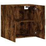 vidaXL Armoire murale chêne fumé 60x31x60 cm bois d'ingénierie