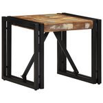 vidaXL Table basse multicolore 40x40x35 cm bois de récupération massif